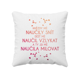 Hvězdy mě naučily snít - polštář
