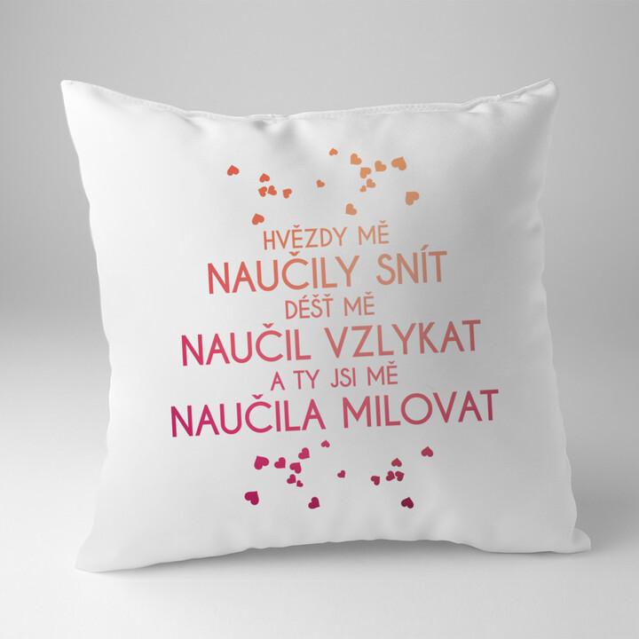 Hvězdy mě naučily snít - polštář