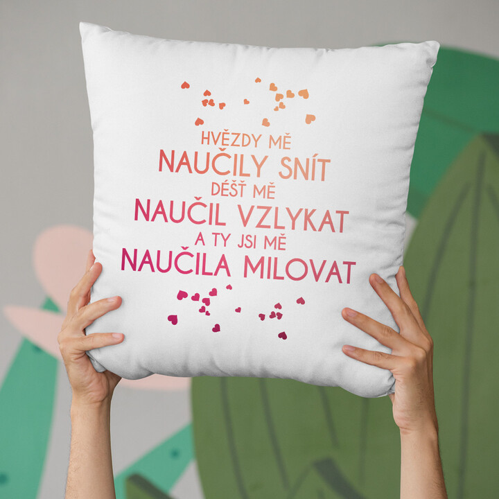 Hvězdy mě naučily snít - polštář