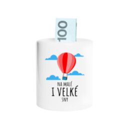 Na malé i velké sny - prasátko s potiskem