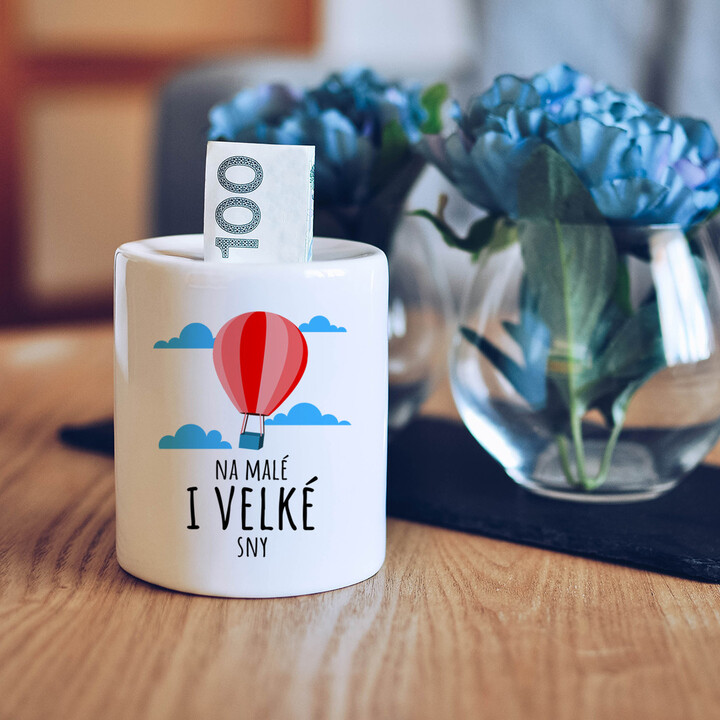Na malé i velké sny - prasátko s potiskem