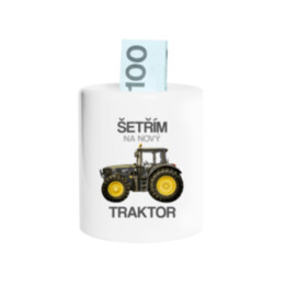 Šetřím na nový traktor - prasátko s potiskem