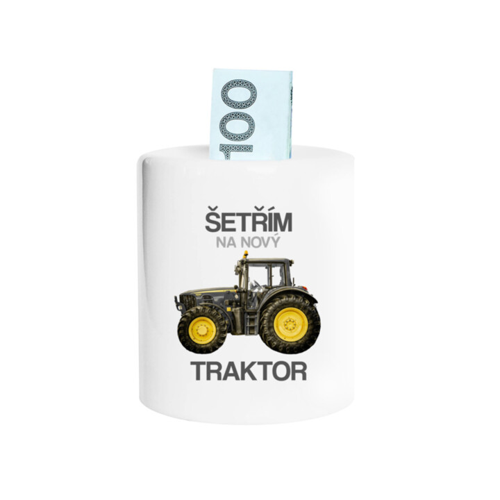 Šetřím na nový traktor - prasátko s potiskem