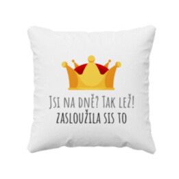 Jsi na dně? Tak lež! Zasloužila sis to - polštář