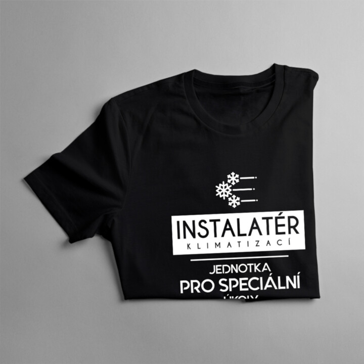 Instalatér klimatizací - jednotka pro speciální úkoly - pánské tričko s potiskem