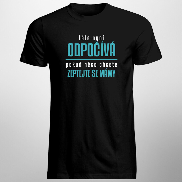 Táta nyní odpočívá - pánské tričko s potiskem