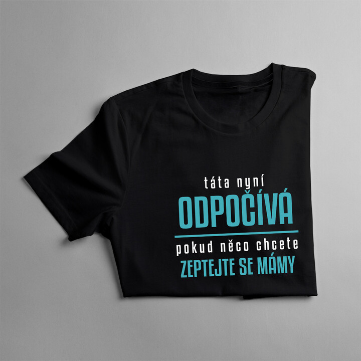 Táta nyní odpočívá - pánské tričko s potiskem