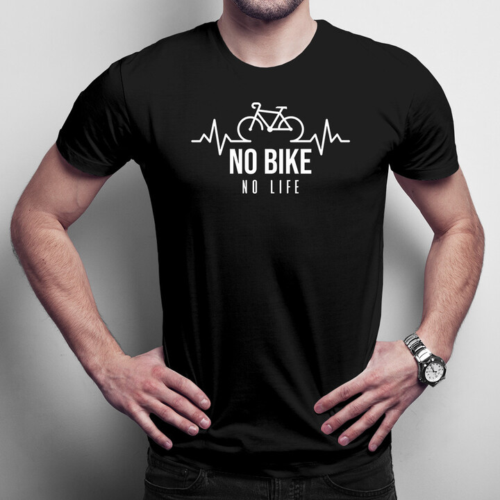 No bike no life - pánské tričko s potiskem