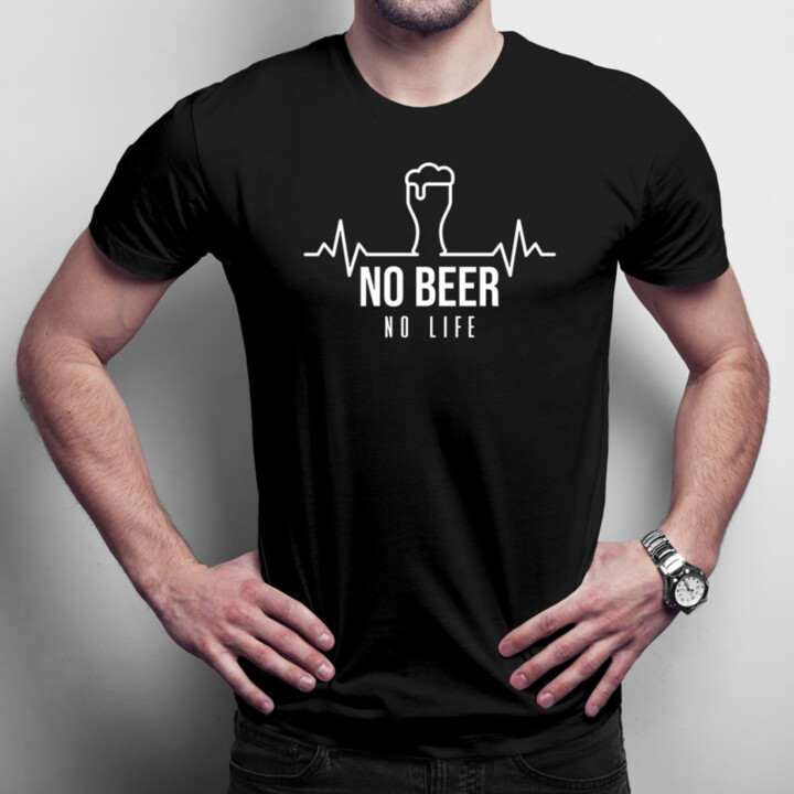 No beer no life - pánské tričko s potiskem