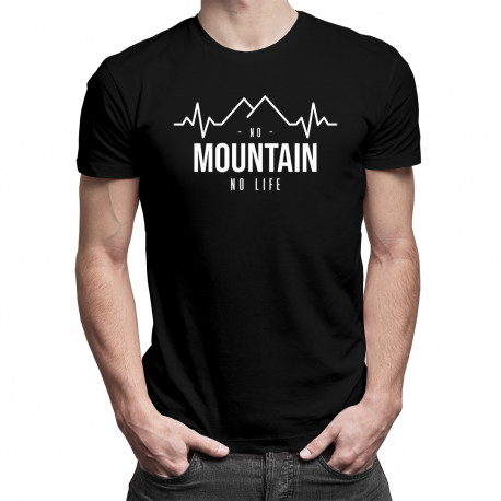 No mountain no life - pánské tričko s potiskem