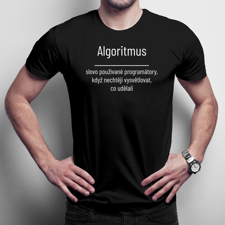 Algoritmus - pánské tričko s potiskem