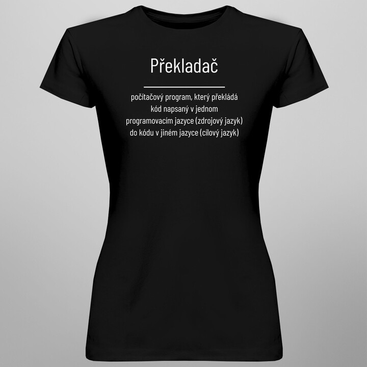 Překladač - dámské tričko s potiskem
