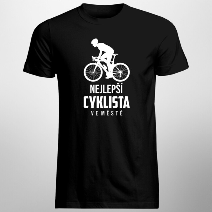 Nejlepší cyklista ve městě - pánské tričko s potiskem