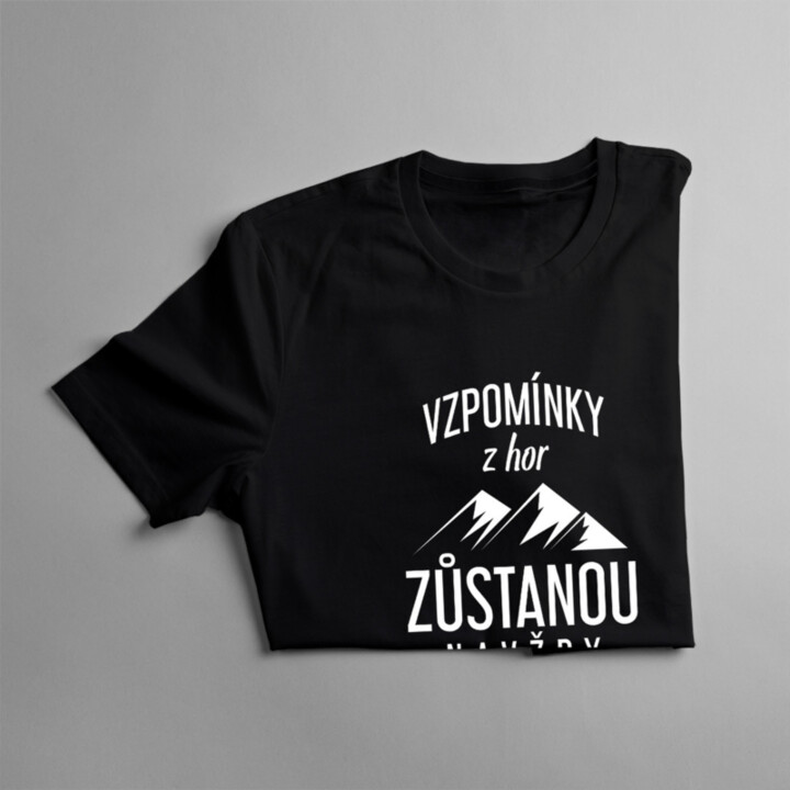 Vzpomínky z hor zůstanou navždy v paměti - dámské tričko s potiskem