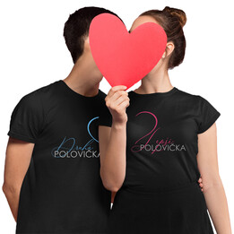 Komplet pro páry - Druhá polovička, Lepší polovička - trička s potiskem