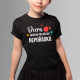 Dcera - zrozena pro dělání nepořádku - dětské tričko s potiskem