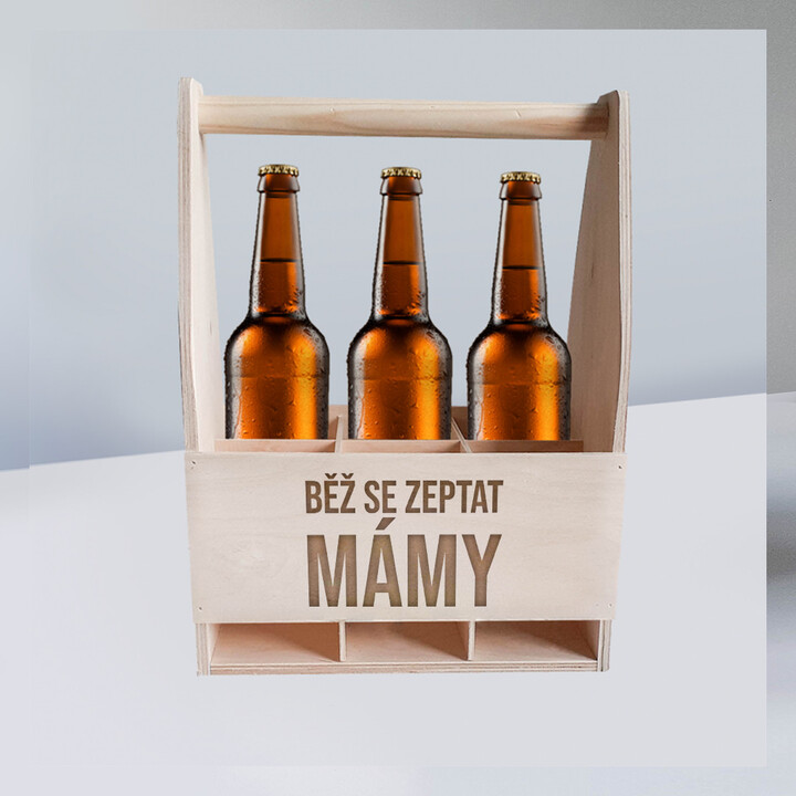 Běž se zeptat mámy - přepravka s gravírováním