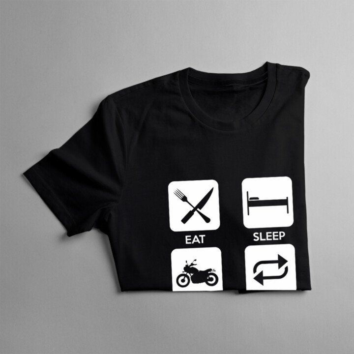 Eat sleep ride repeat - dámské tričko s potiskem