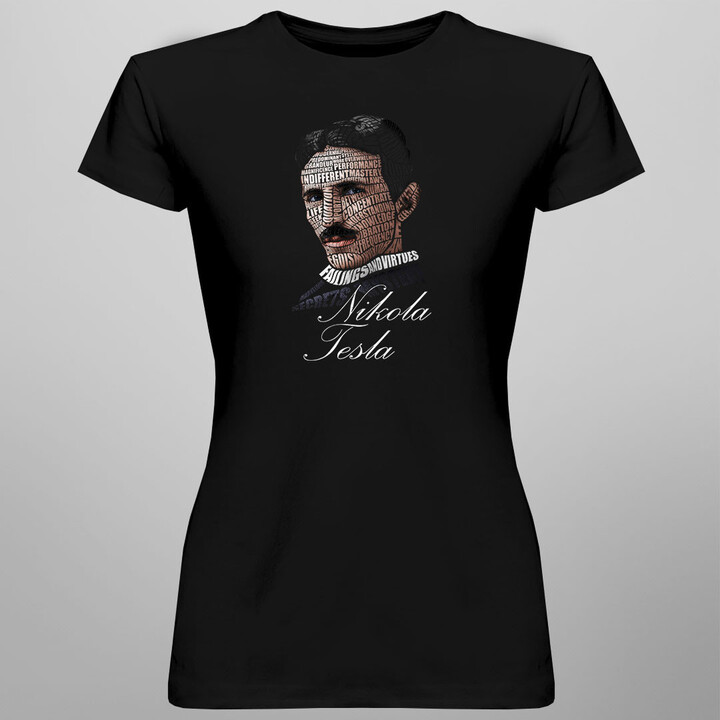 Nikola Tesla  - dámské tričko s potiskem