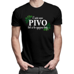 V nebi není pivo, tak si ho vypijme tady  - pánské tričko s potiskem