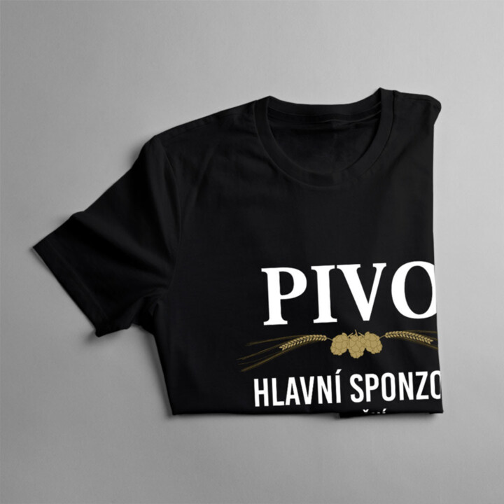 Pivo - hlavní sponzor dnešní dobré nálady  - dámské tričko s potiskem