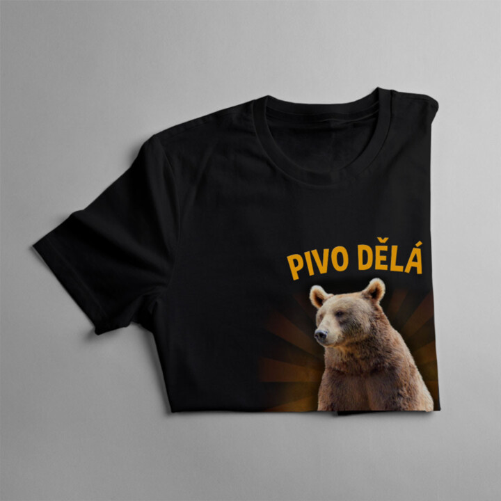 Pivo dělá hezká těla v1- pánské tričko s potiskem