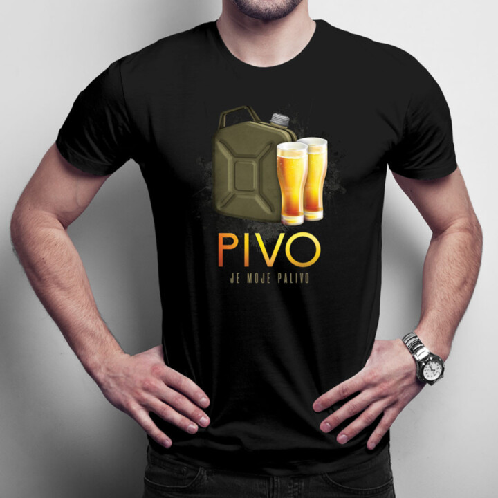 Pivo je moje palivo - pánské tričko s potiskem