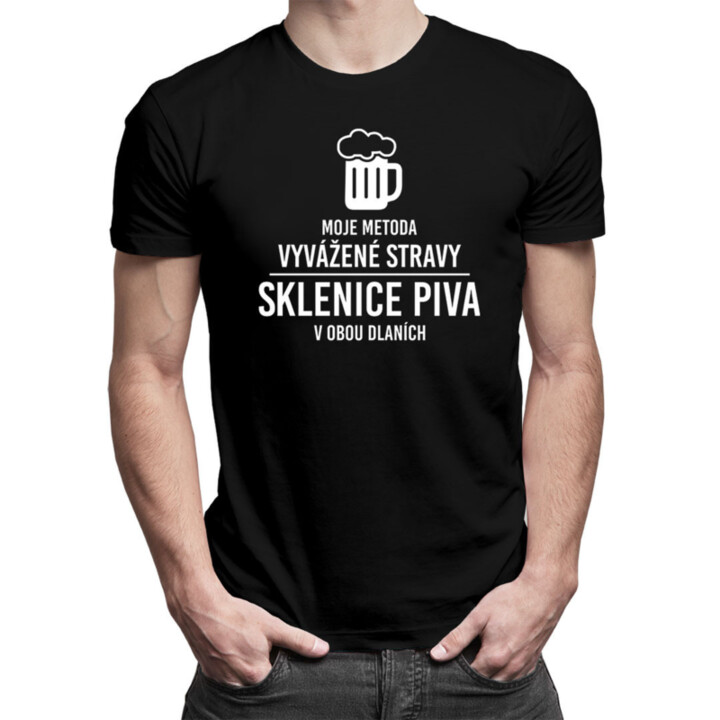 Moje metoda vyvážené stravy - pánské tričko s potiskem