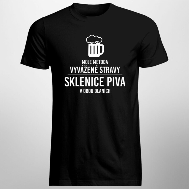Moje metoda vyvážené stravy - pánské tričko s potiskem