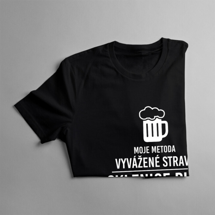 Moje metoda vyvážené stravy - pánské tričko s potiskem