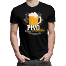 Pivo a modlitbu nikdy neodmítám - pánské tričko s potiskem