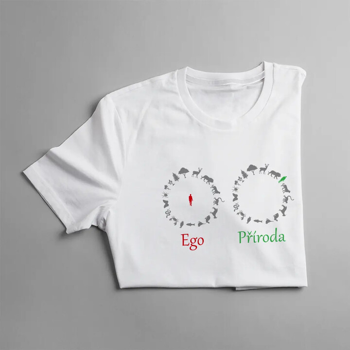 Ego / Příroda - pánské tričko s potiskem