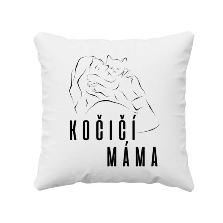 Kočičí máma - polštář