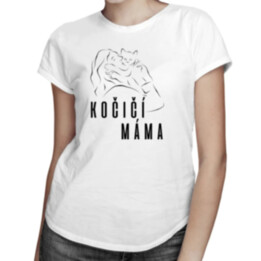 Kočičí máma - dámská trička  s potiskem