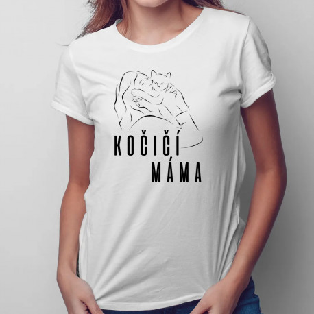 Kočičí máma - dámská trička s potiskem