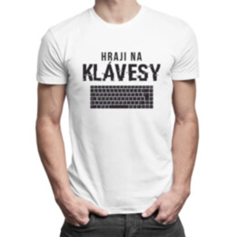 Hraji na klávesy - pánské tričko s potiskem