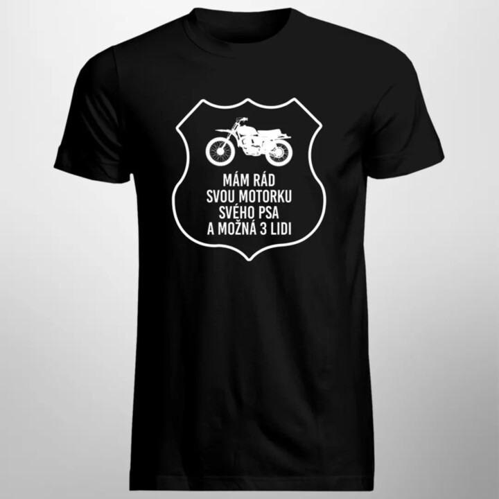 Mám rád svou motorku - pánské tričko s potiskem