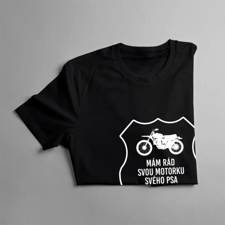 Mám rád svou motorku - pánské tričko s potiskem