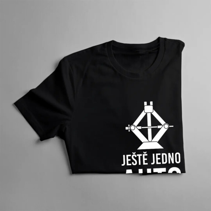 Ještě jedno auto a dnes už konec - pánské tričko s potiskem