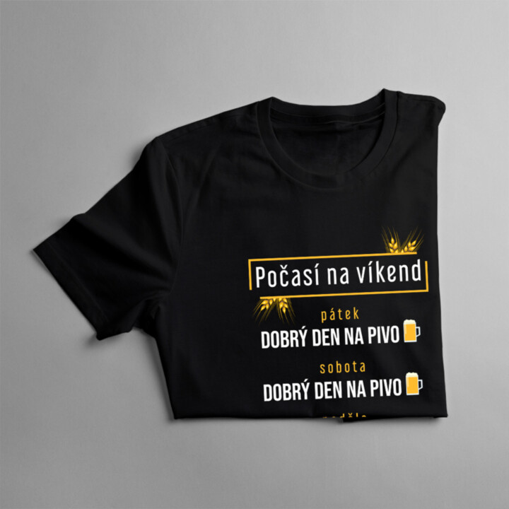 Počasí na víkend - pivo - dámské tričko s potiskem