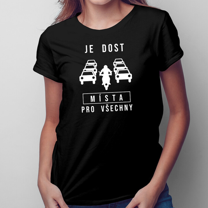 Je dost místa pro všechny - dámské tričko s potiskem