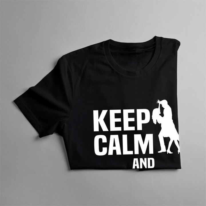 Keep calm and dance bachata - dámské tričko s potiskem