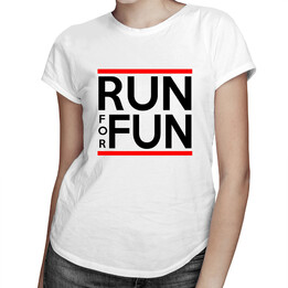 Run for fun - dámské tričko s potiskem