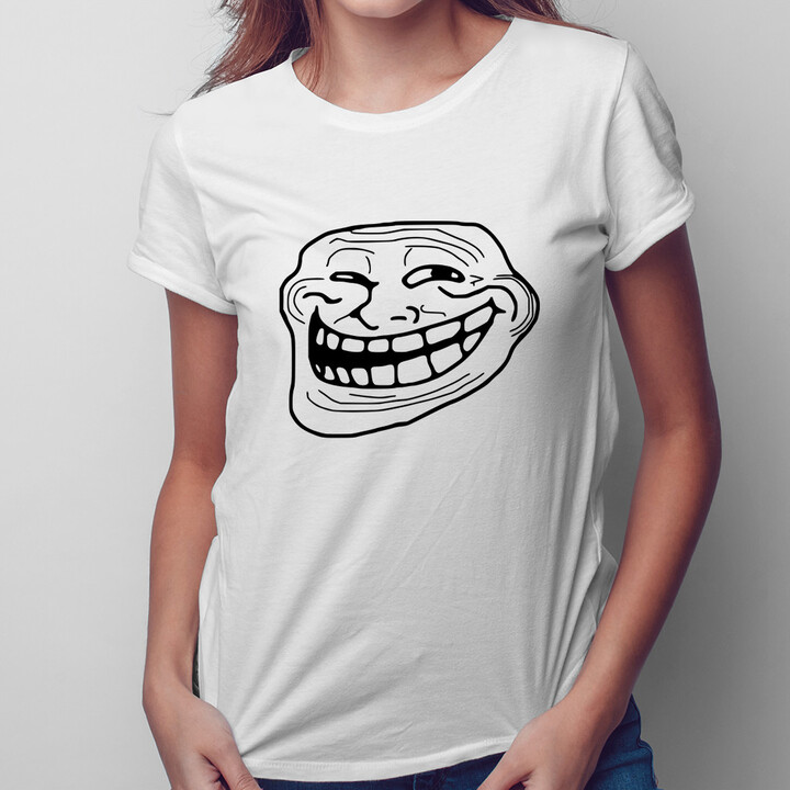 Trollface - dámské tričko s potiskem