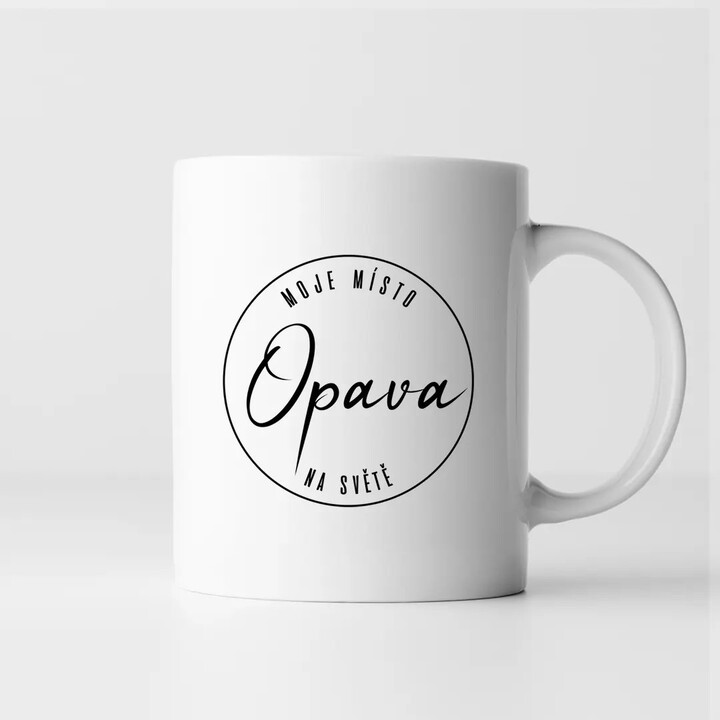 Opava - moje místo na světě - hrnek s potiskem