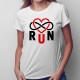 Run Infinity - dámské tričko s potiskem