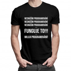 Nesnáším programování - pánské tričko s potiskem