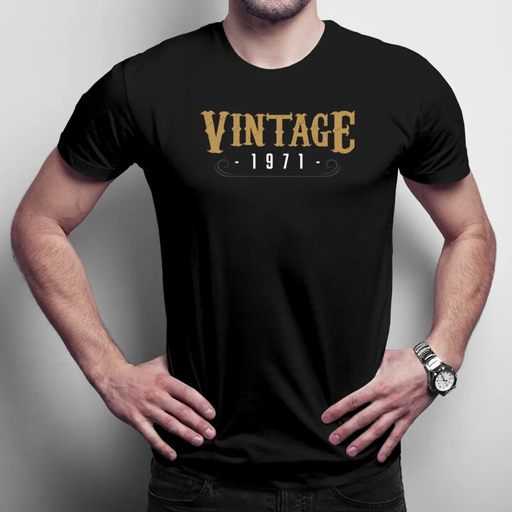 Vintage 1971 - pánské tričko s potiskem