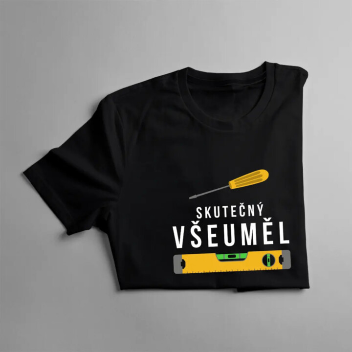 Skutečný všeuměl - pánské tričko s potiskem