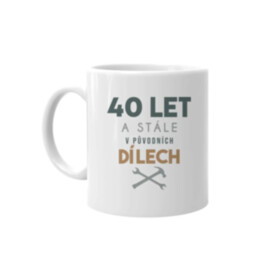 40 let a stále v původních dílech - hrnek s potiskem